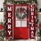 Red Black Buffalo Plaid Hanging Merry Christmas Banner Decorations - 71"L x 13"W